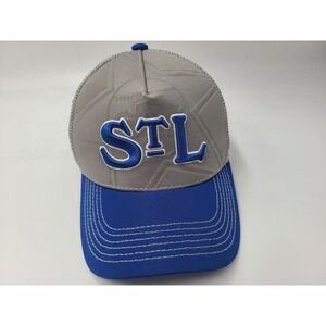 St Louis Cardinals Stars Mesh Snap Adjustable Hat Cap SGA Negro League Gray Blue